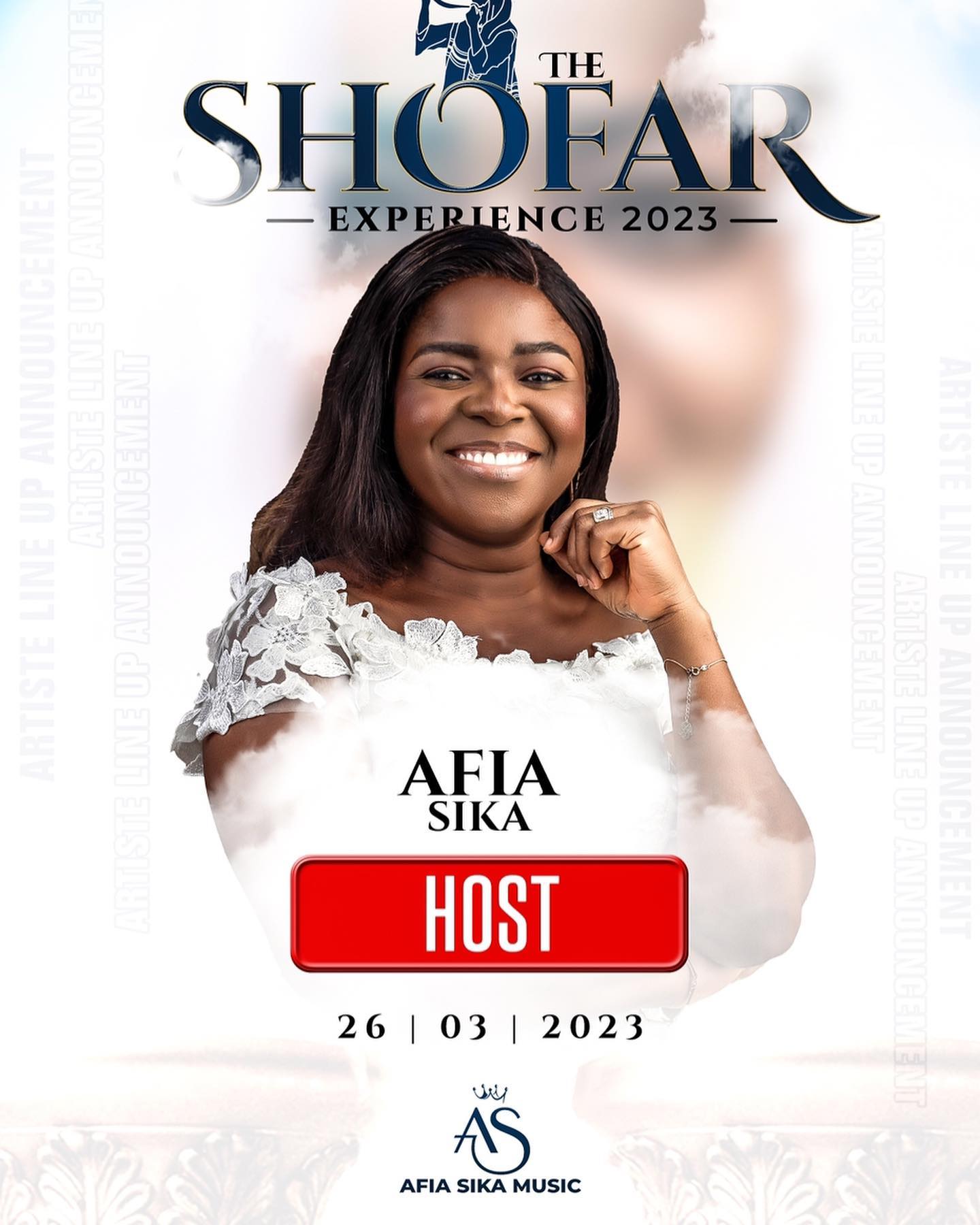 Afia Sika's Maiden Concert 'THE SHOFAR EXPERIENCE' is slated for 26th March 2023