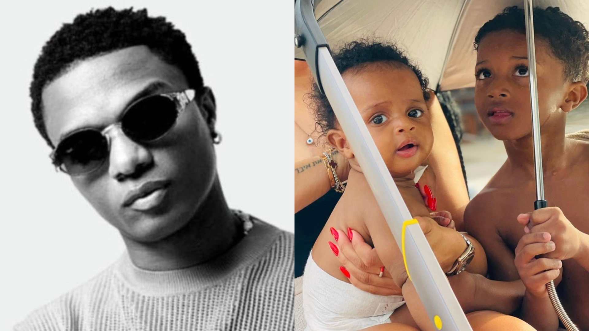 Wizkid shares adorable photos of his fourth son