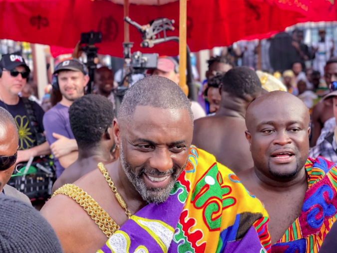 Actor Idris Elba visits Otumfuo Osei Tutu II at Manhyia Palace