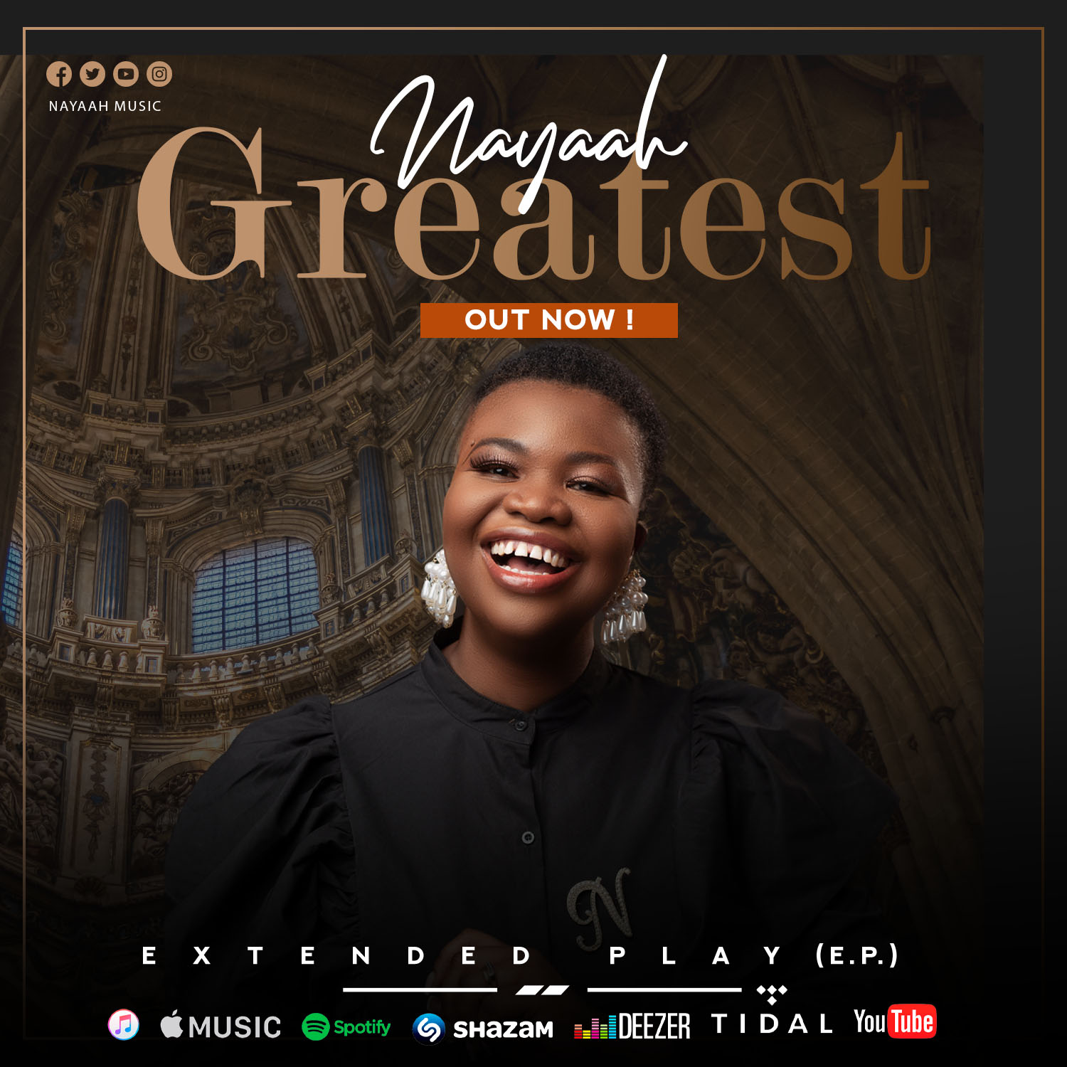 Gospel Artiste, Nayaah Music Releases Beautiful Body of Work "Greatest EP" - Available Now