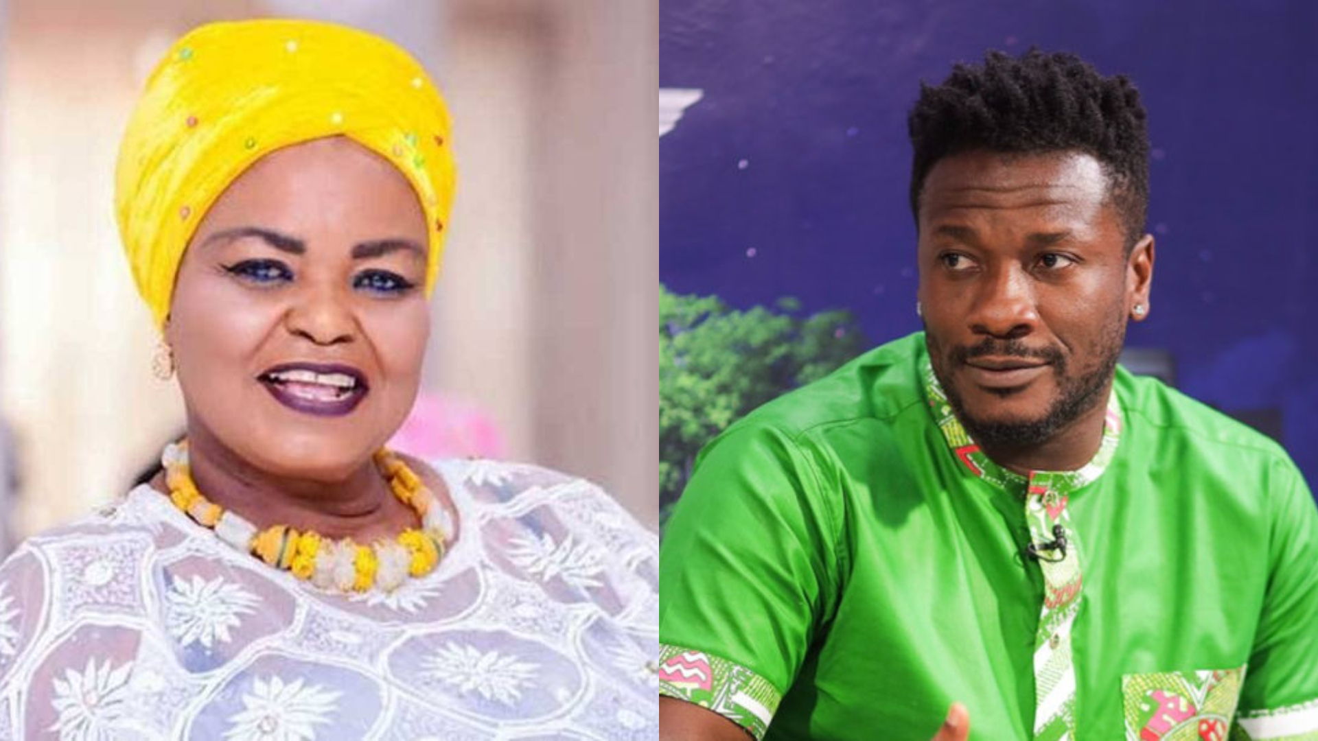 “I love him very much, deep down in my heart- Actress Auntie B to Asamoah Gyan