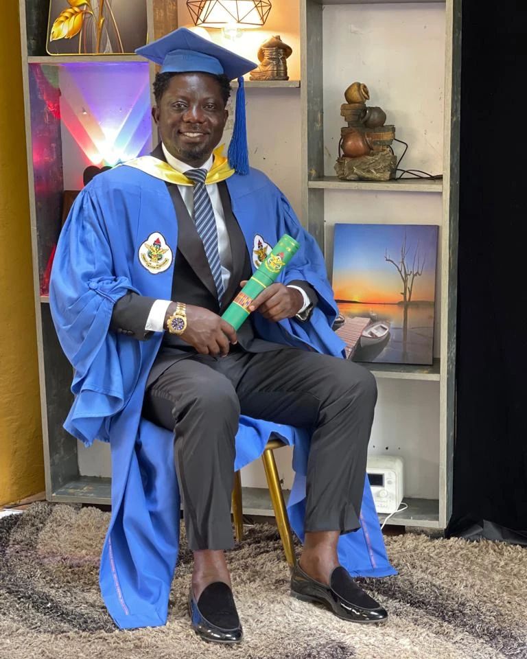 Actor Bill Asamoah, snags Masters Degree