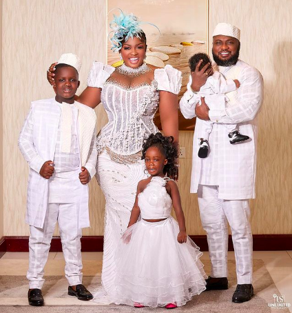 Tracey Boakye's brimming baby's christening: all the images and videos