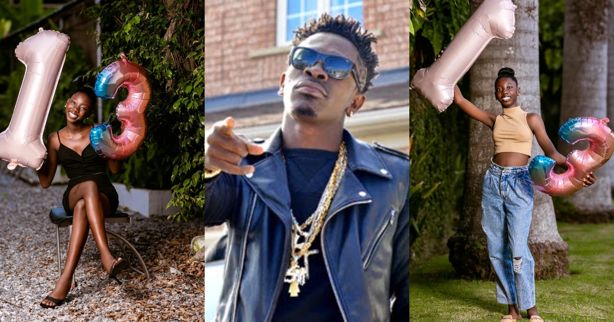 Shatta Wale, spends time with his children