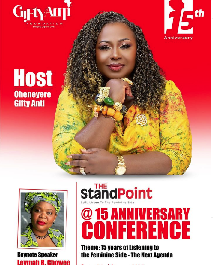 The Standpoint @ 15 conference with Oheneyere Gifty Anti, slated for August 23rd