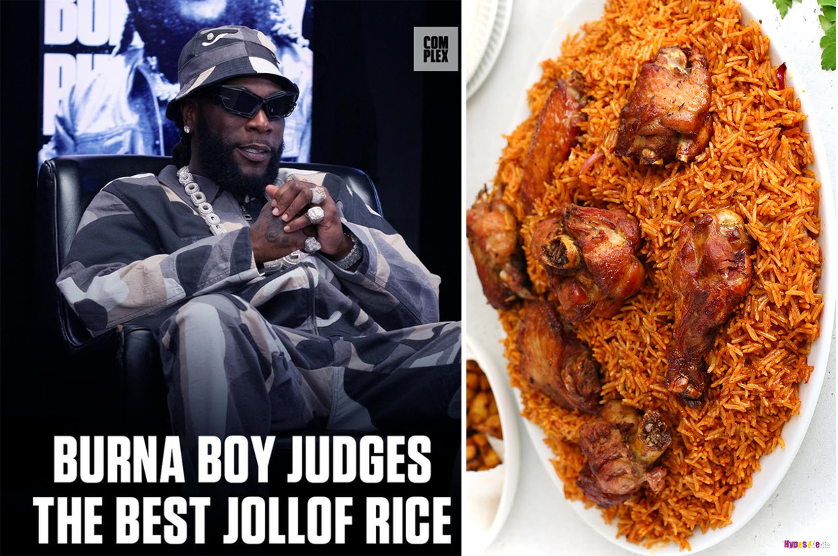 Burna Boy, defends Ghana Jollof