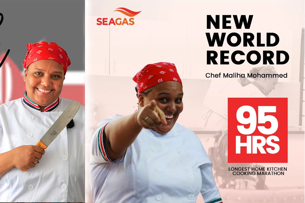 Kenyan chef set to overthrow, Hilda Baci with 95 hours