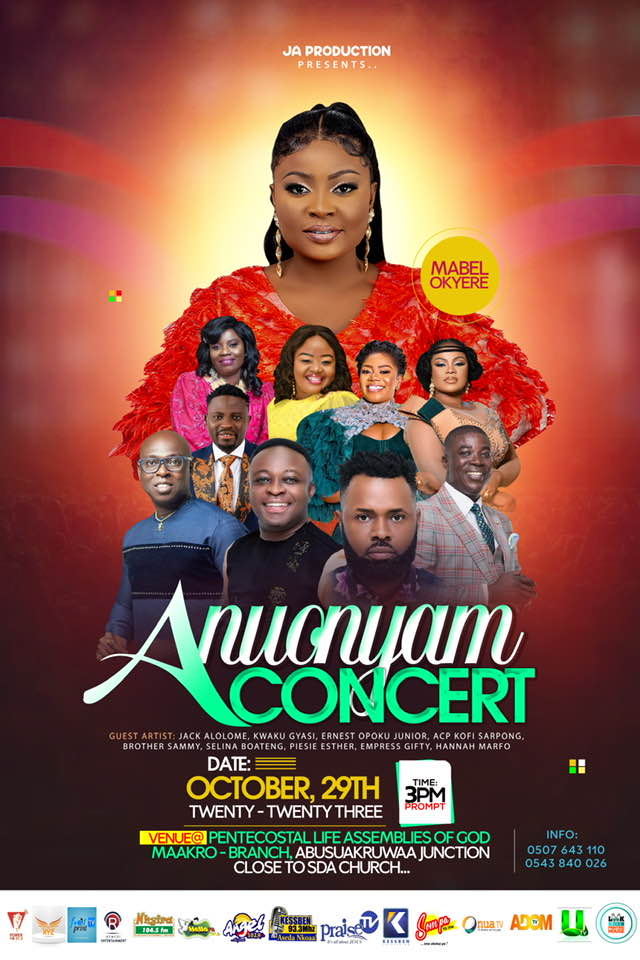 Mabel Okyere to celebrate 10th anniversary in Ministry with ‘Anuonyam Concert’ on October 29