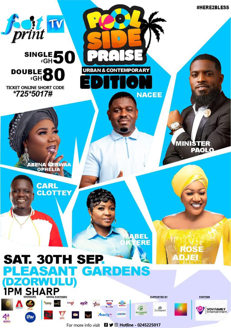 POOLSIDE PRAISE 2023 TO WITNESS OVER 30 ARTISTES ON ONE STAGE