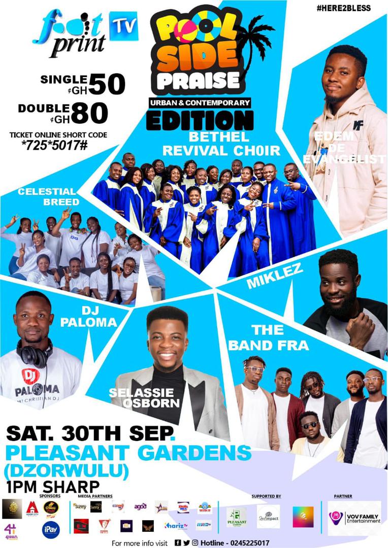 POOLSIDE PRAISE 2023 TO WITNESS OVER 30 ARTISTES ON ONE STAGE