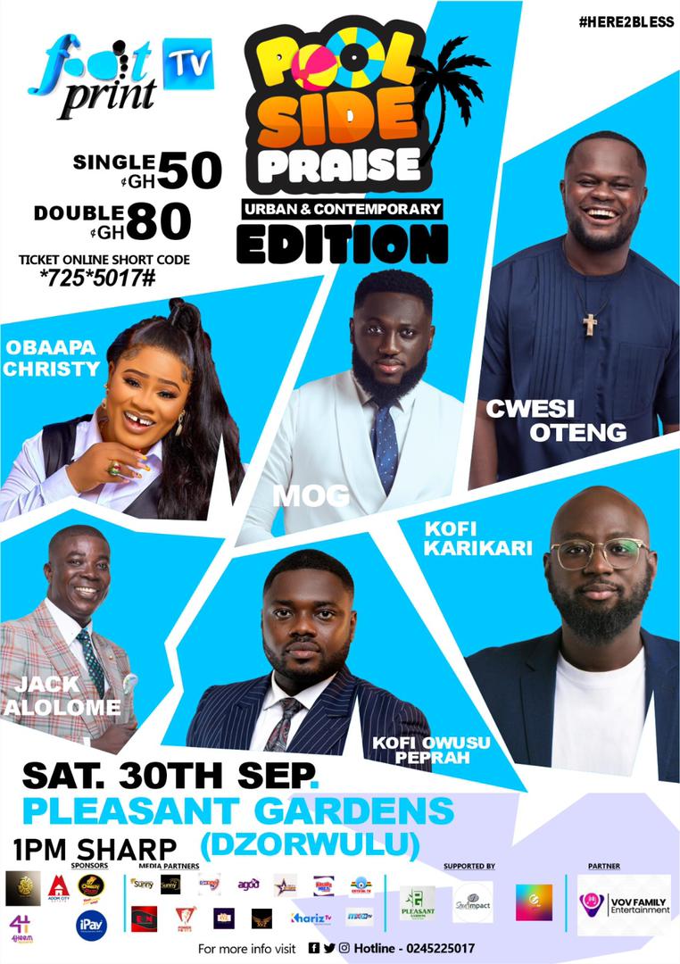 POOLSIDE PRAISE 2023 TO WITNESS OVER 30 ARTISTES ON ONE STAGE