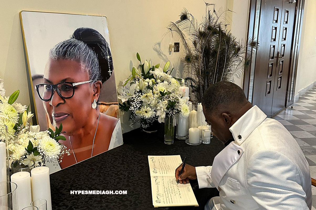 Bishop Adonteng Boateng Signs Book of Condolence for Late Former First Lady Theresa Kufour