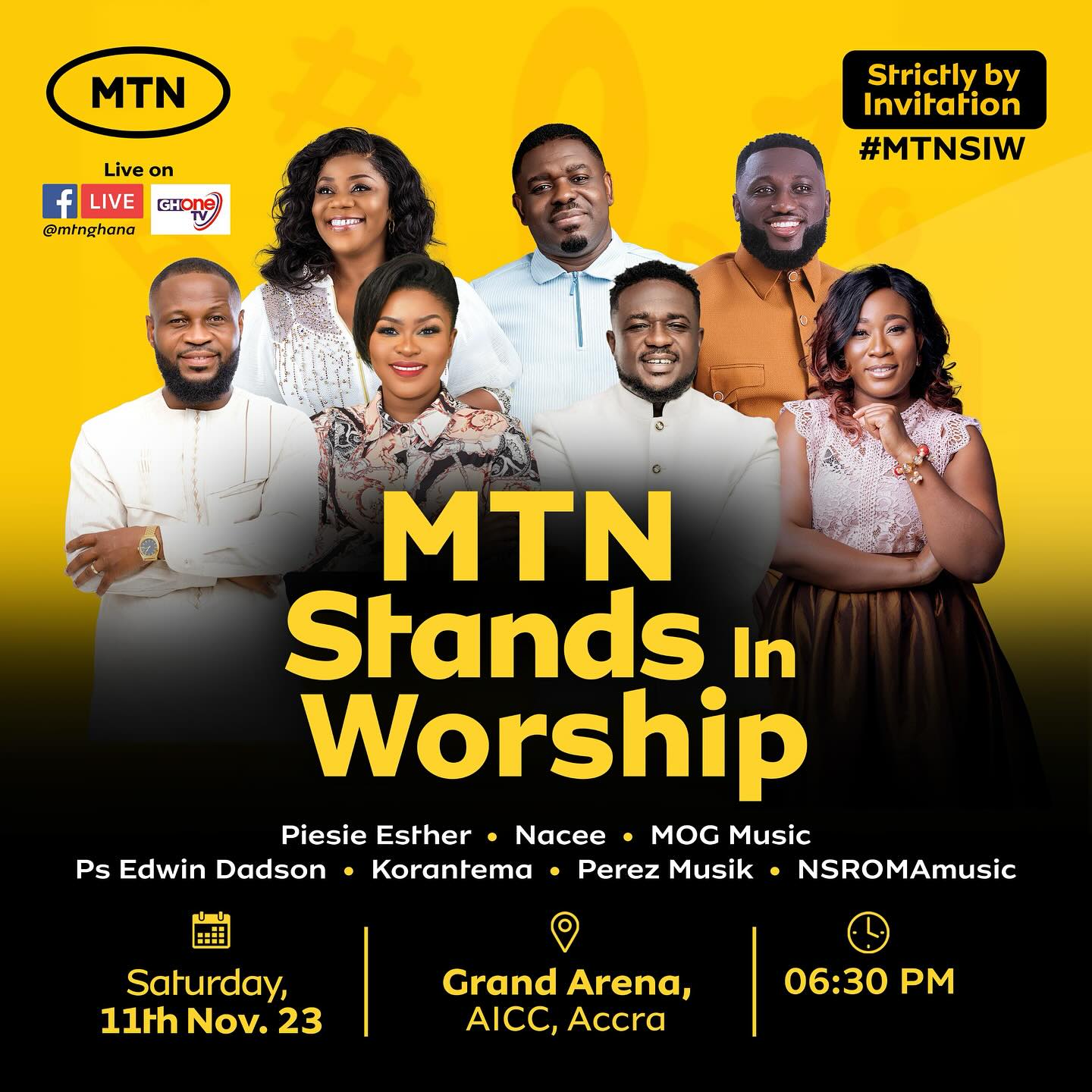 Ghanaian Gospel Stars Set To Thrill Patrons At MTN Stands In Worship 2023