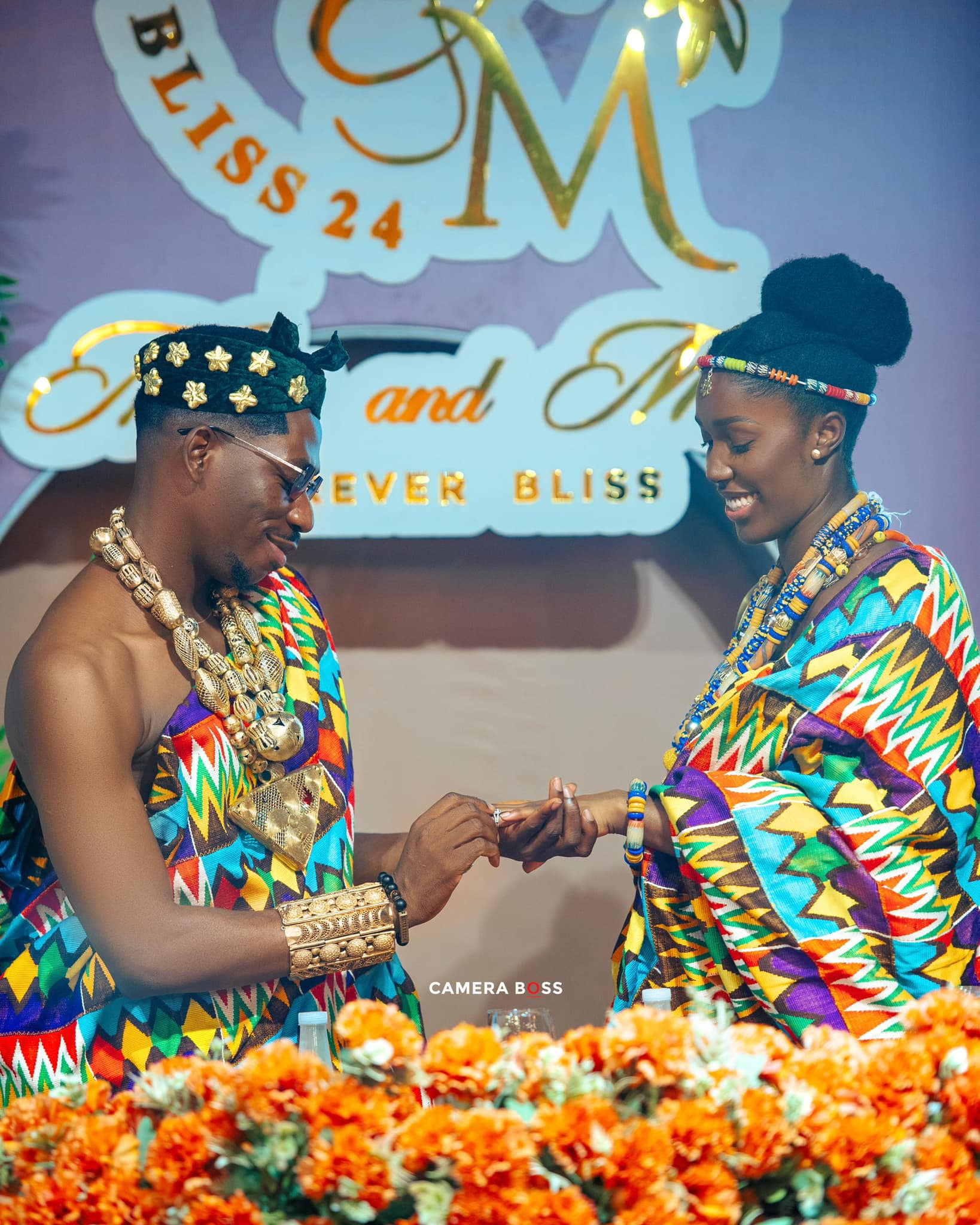 All the Glitz and Glamour at Moses Bliss and Marie Wiseborn Wedding (Pictures)