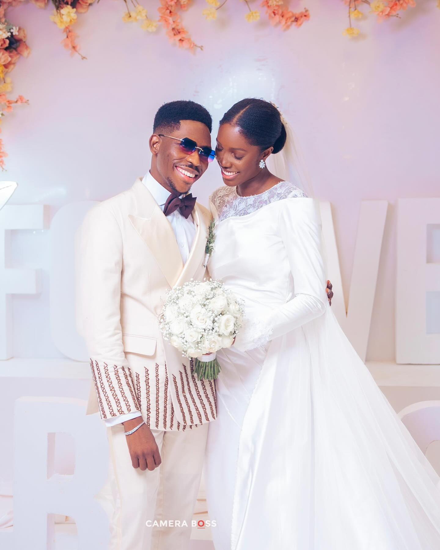 All the Glitz and Glamour at Moses Bliss and Marie Wiseborn Wedding (Pictures)