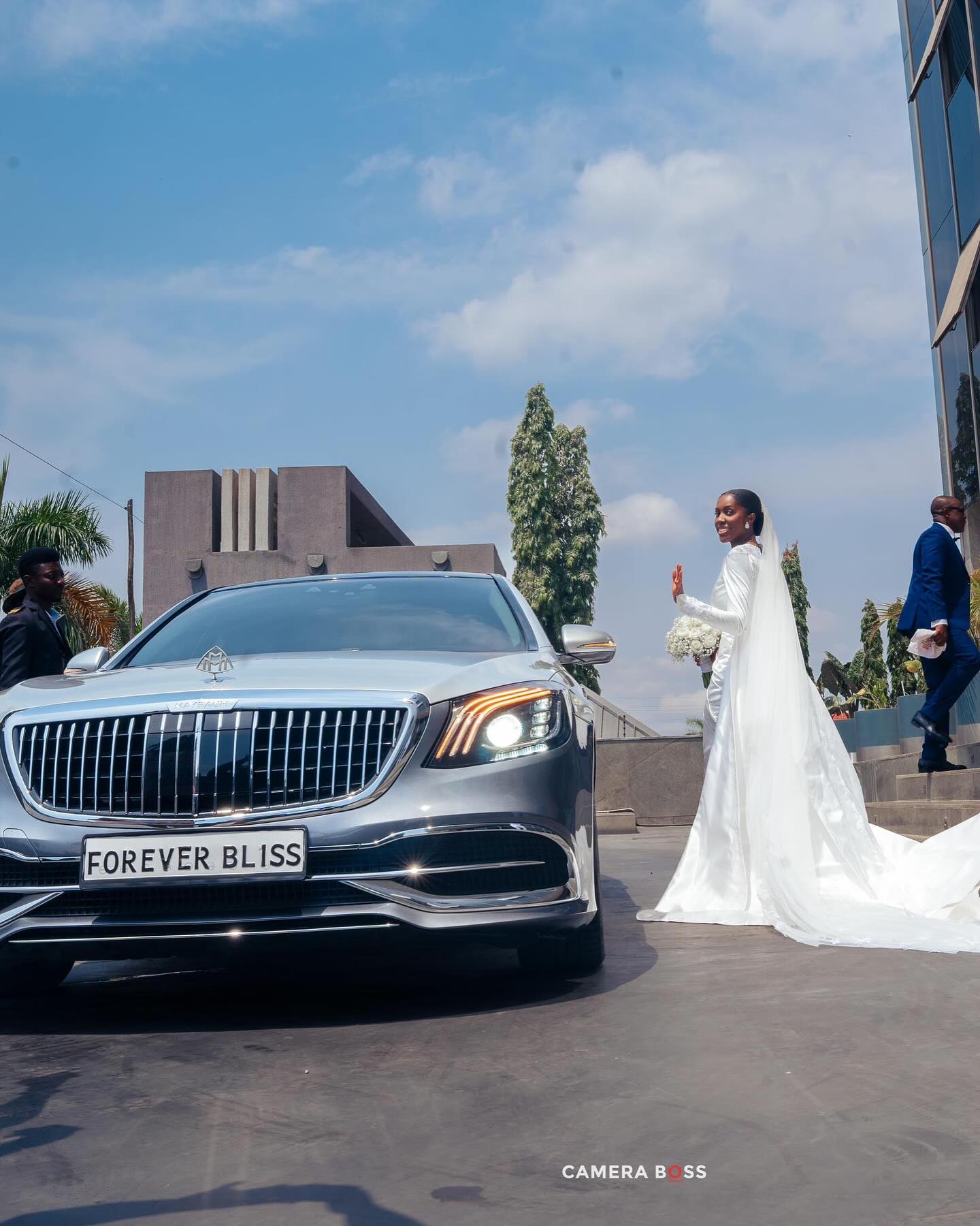 All the Glitz and Glamour at Moses Bliss and Marie Wiseborn Wedding (Pictures)