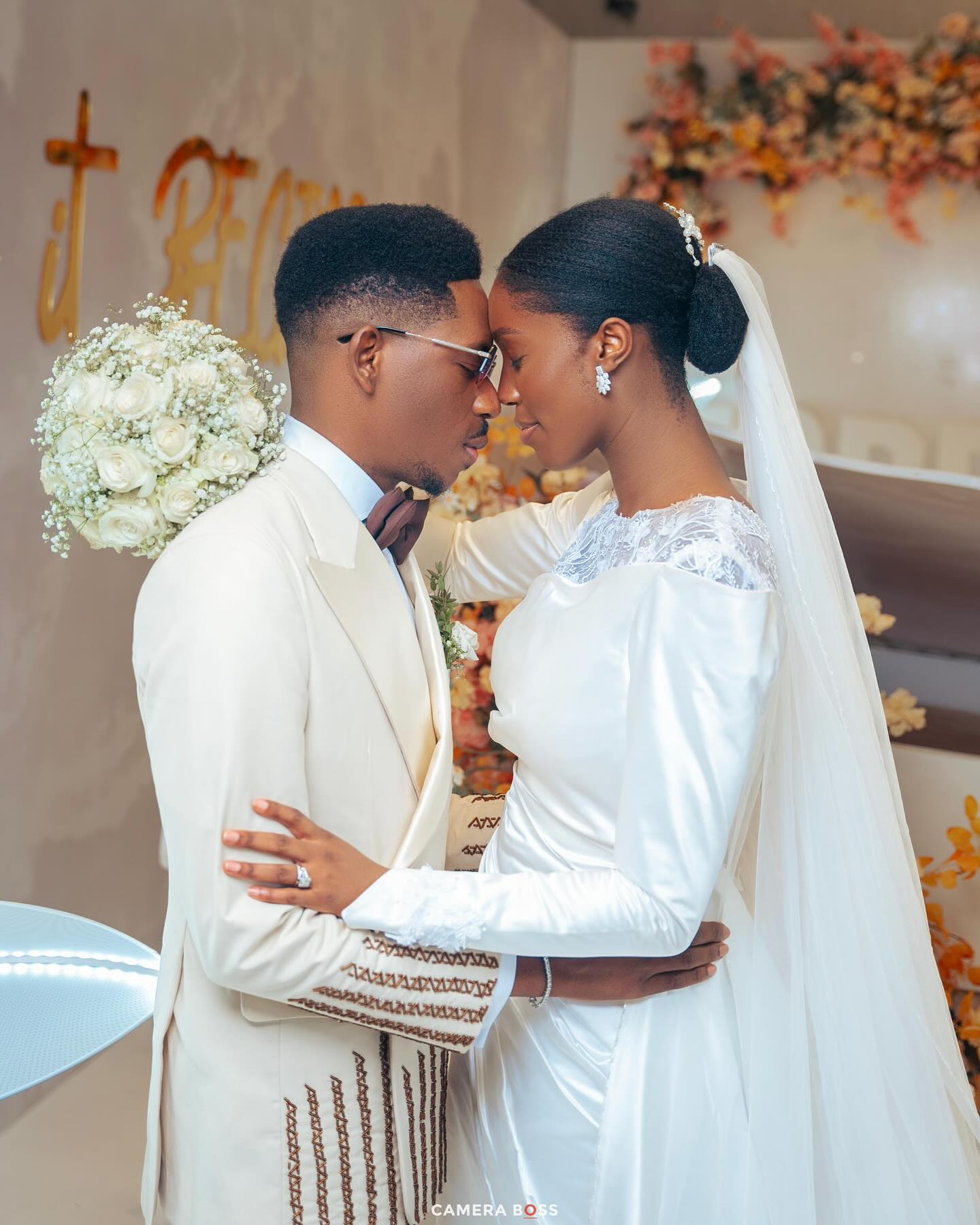 All the Glitz and Glamour at Moses Bliss and Marie Wiseborn Wedding (Pictures)