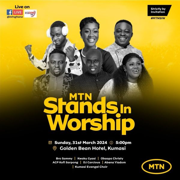 MTN Stands In Worship: Obaapa Christie, Gyasi, Kofi Sarpong & Sammy To Thrill Ghanaians In Kumasi