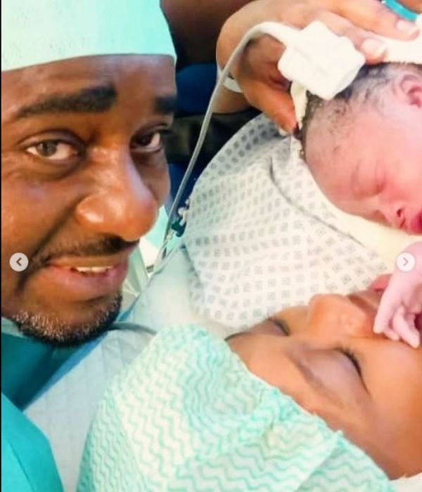 Actor Emeka Ike Welcomes Baby Girl With South African Wife – PHOTOS