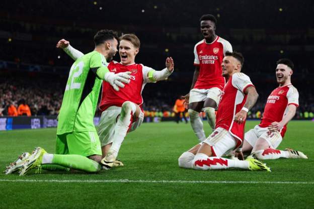 Arsenal progress to quarterfinals through penalty shootout win over Porto in UCL