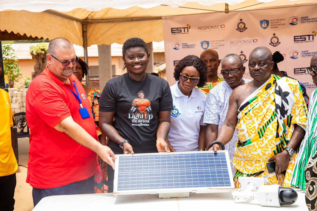 Response 1, Afua Asantewaa Roll Out Safe Community Project with CCTV Cameras, Street Lights