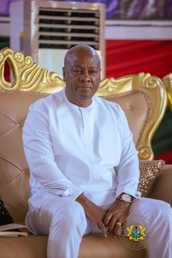 John Mahama Worships With Prophet Ebenezer Opambour at Miracle Worship Centre