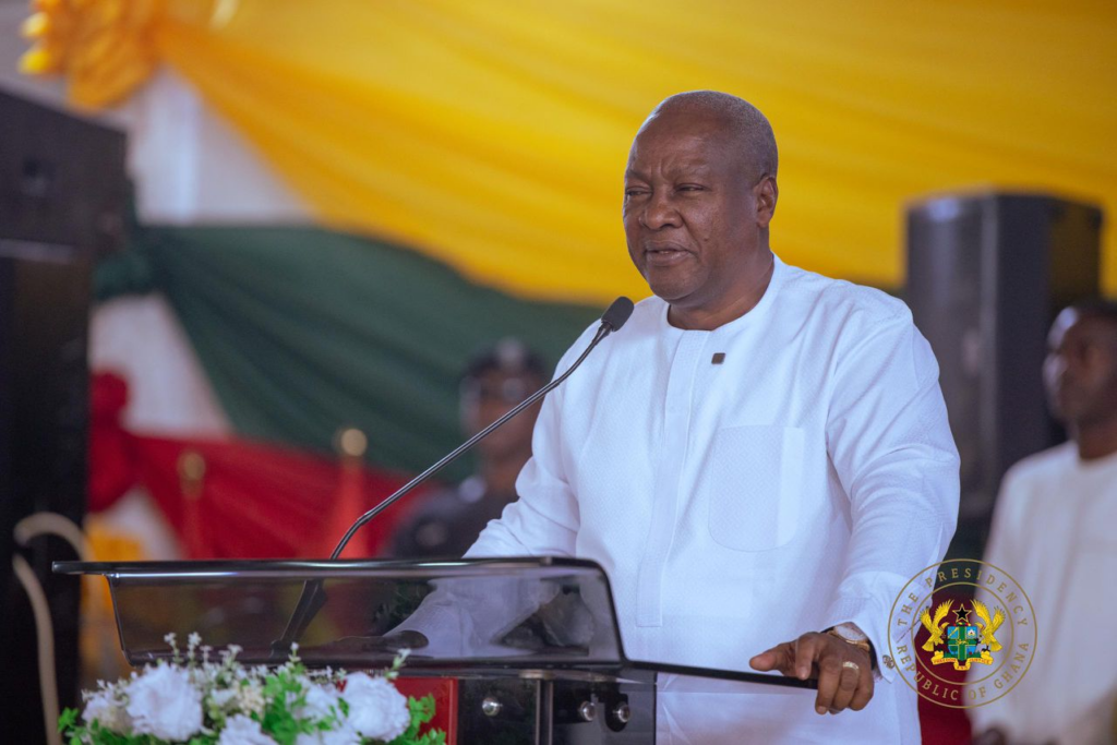 John Mahama Worships With Prophet Ebenezer Opambour at Miracle Worship Centre