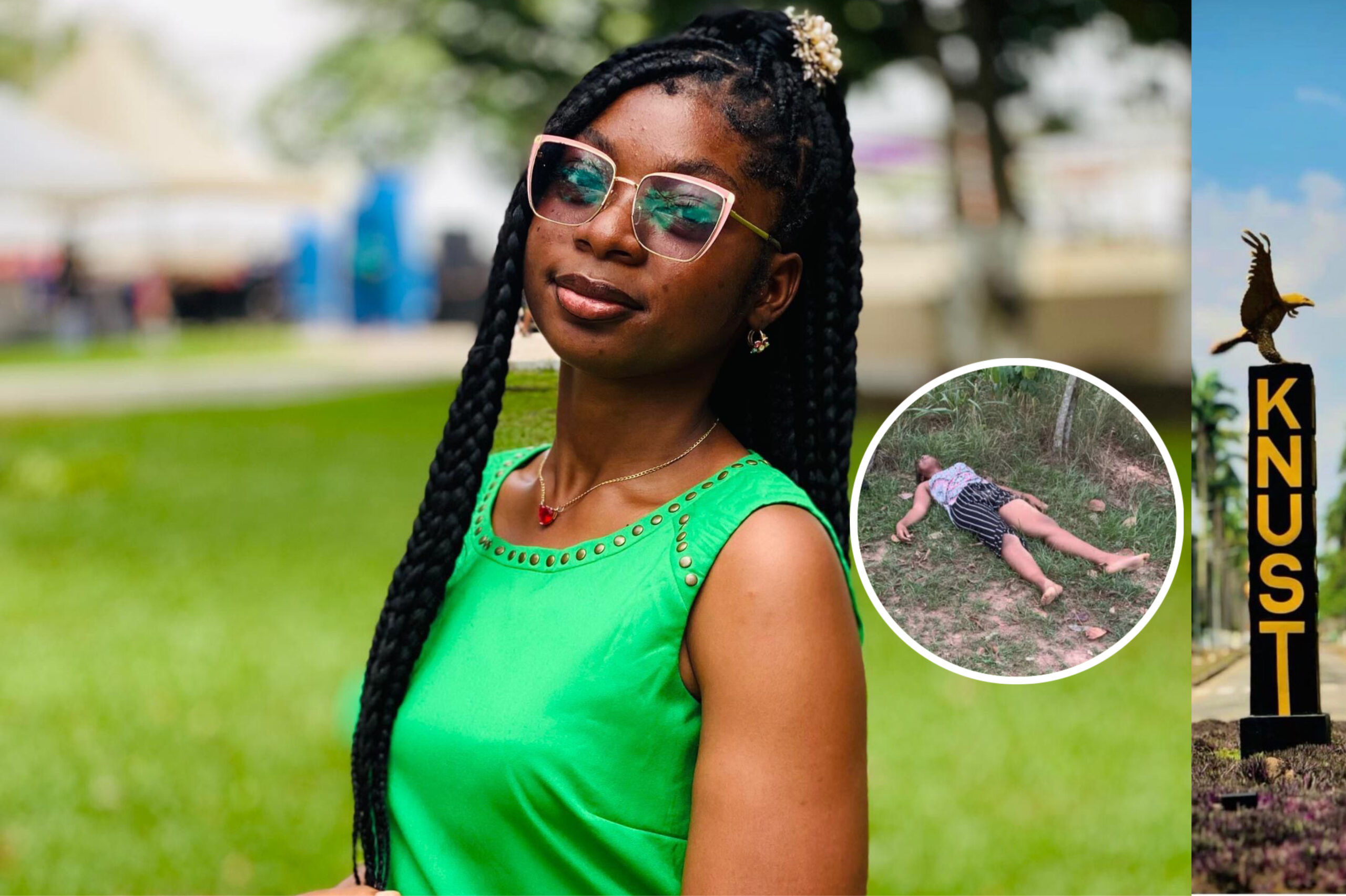 KNUST Security Found The Body Of Joana D. Yabani, A 4th-Year Biological Science Student, Near The Disability And Rehab Centre