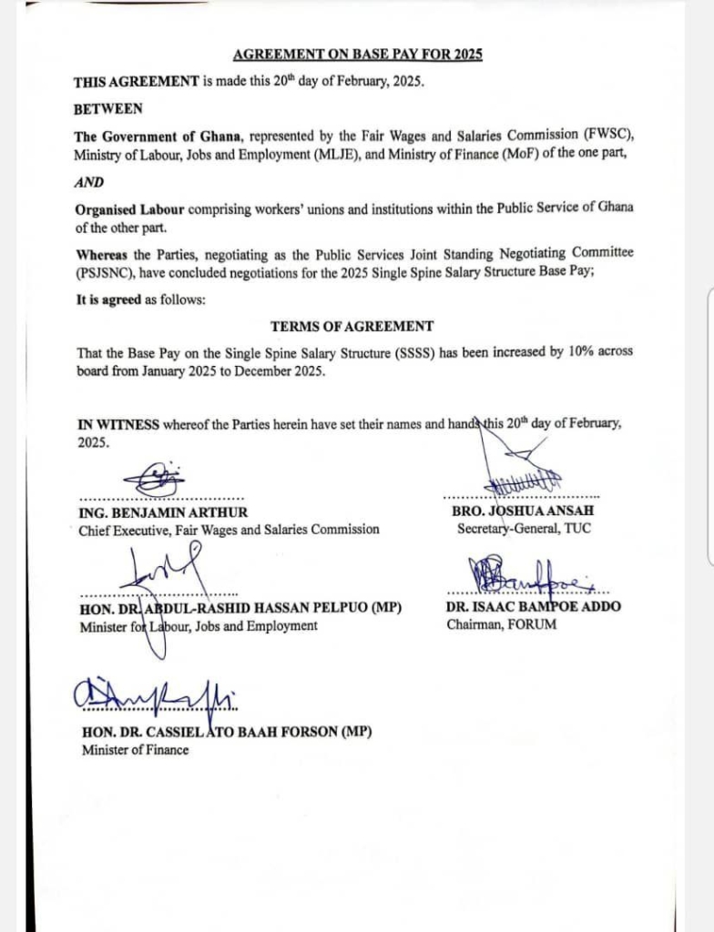 Government Raises Minimum Wage To GHS 19.97