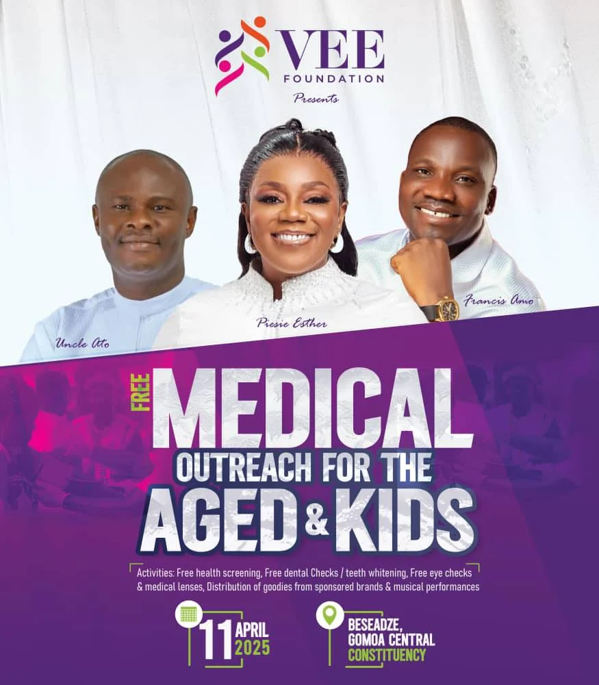 VEE Foundation To Host Free Medical Outreach For Aged And Kids In Gomoa Central