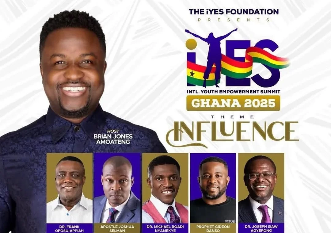 Pastor Brian Jones Amoateng’s iYES Ghana 2025 Kicks Off Tomorrow