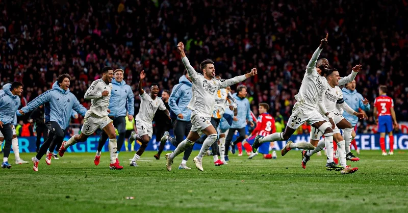 Real Madrid Defeat Atletico Madrid On Penalties To Face Arsenal In UCL Quarters