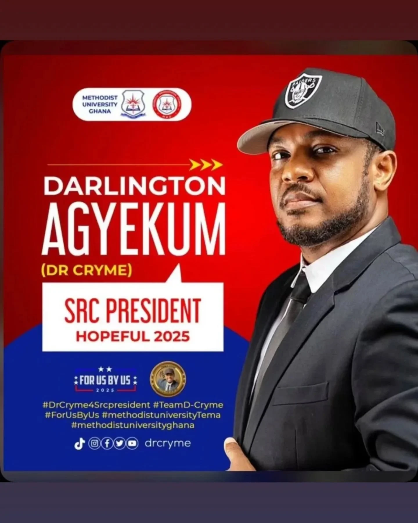 D-Cryme Eyes SRC Presidency At Methodist University