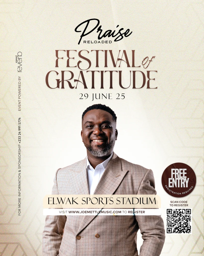 Joe Mettle Moves 2025 'Praise Reloaded' To El Wak Sports Stadium
