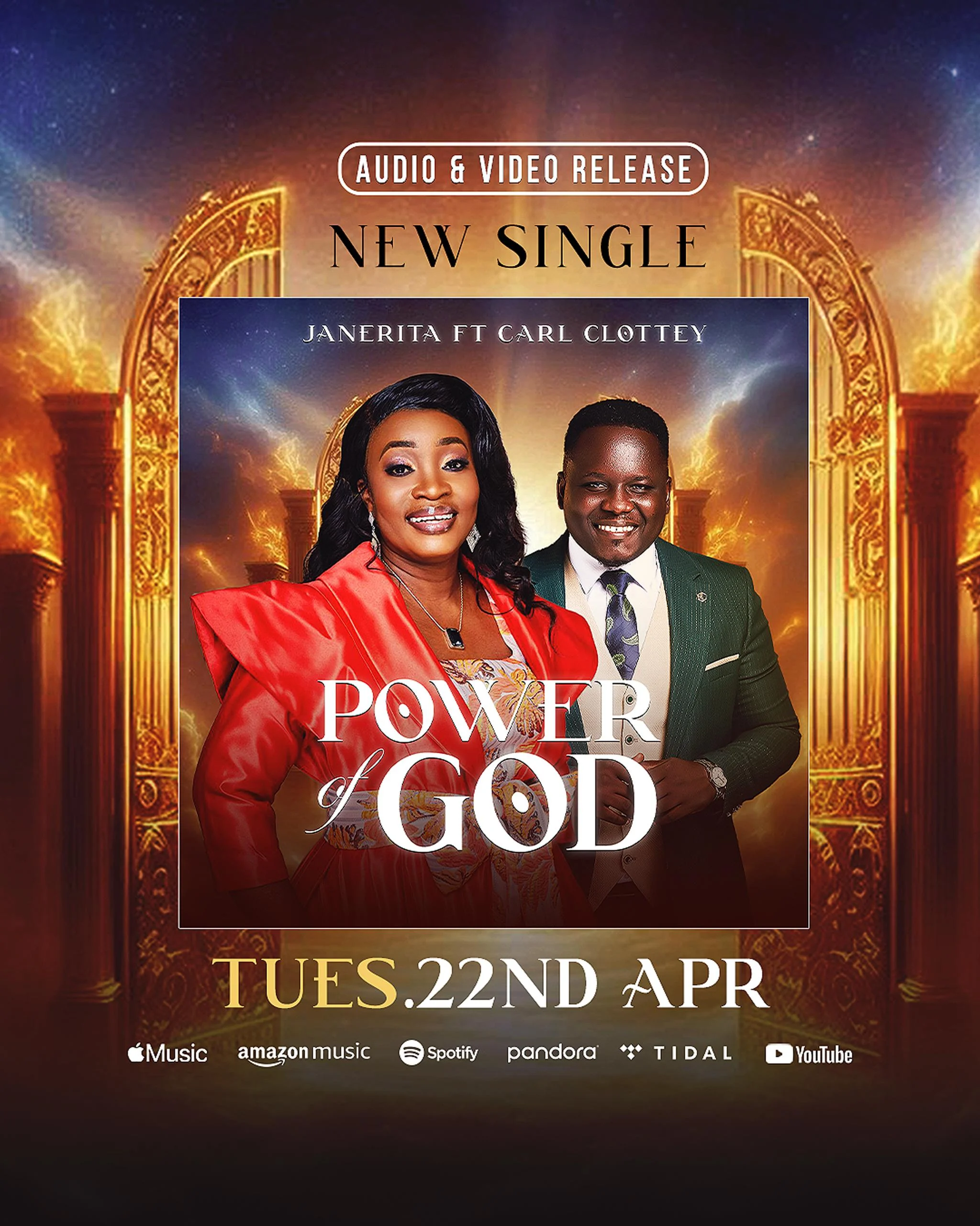 "Power Of God'' :Janerita And Carl Clottey Gear Up To Uplift Listeners This April