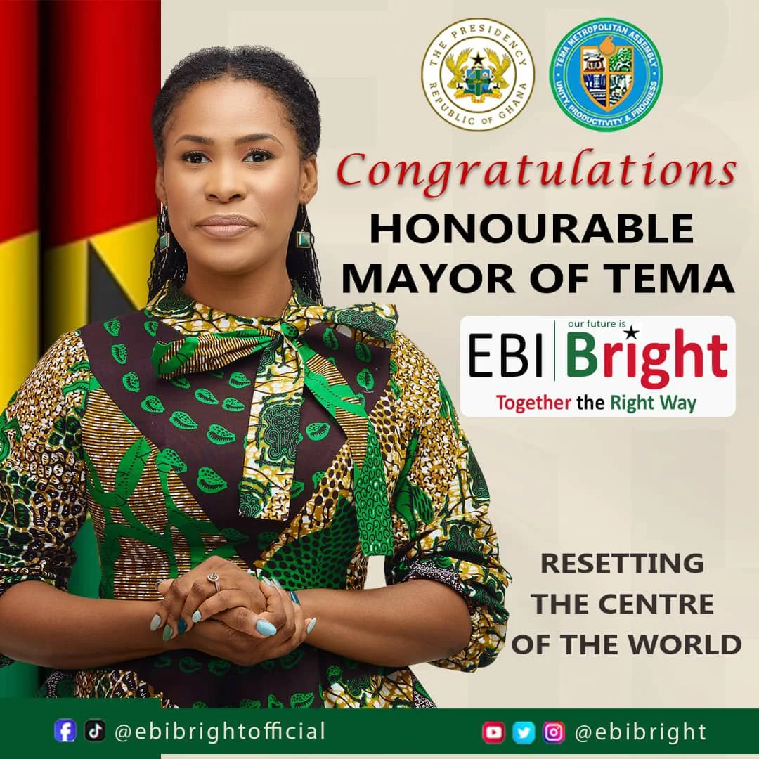 Ebi Bright Confirmed As Mayor Of Tema