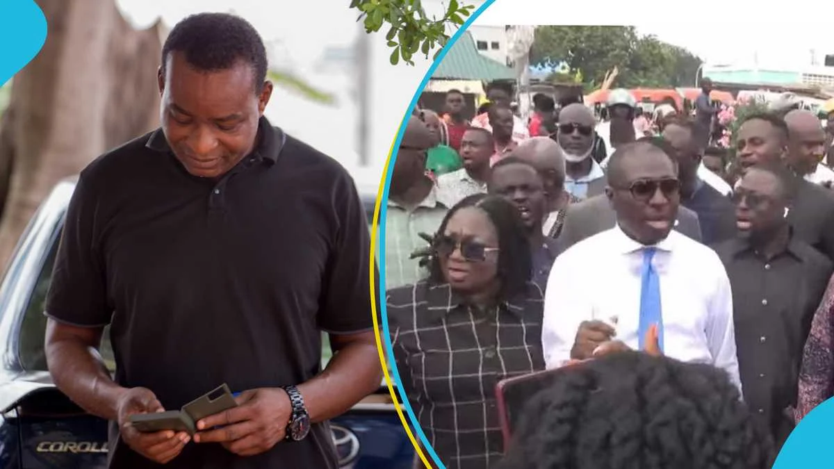 Wontumi’s Detention: NPP Supporters Block Police Riot Van At EOCO