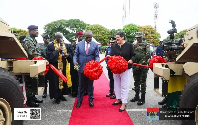 U.S. Government Donates 14 Armoured Vehicles To Ghana Armed Forces To Boost Security And Deepen Defence Ties