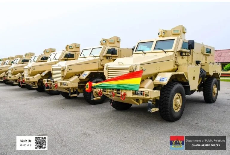 U.S. Government Donates 14 Armoured Vehicles To Ghana Armed Forces To Boost Security And Deepen Defence Ties