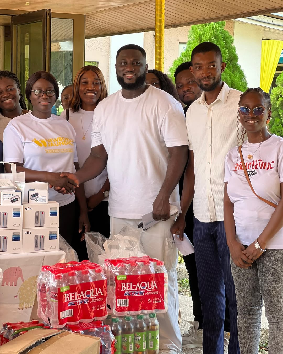 MOGMusic Makes Donation To Tema General Hospital To Mark His 40th Birthday