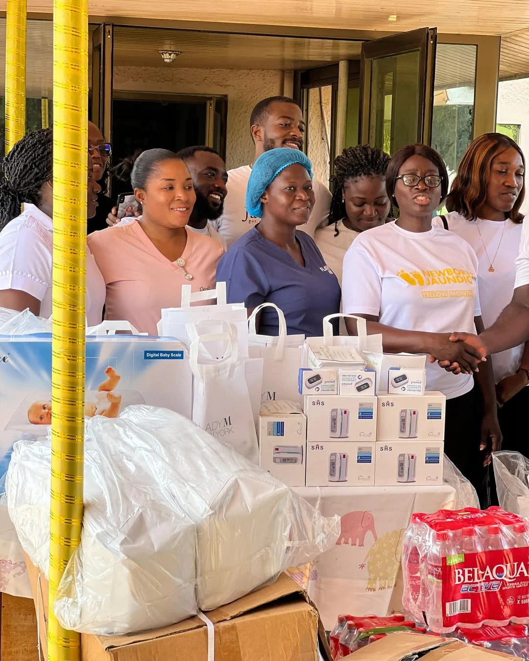 MOGMusic Makes Donation To Tema General Hospital To Mark His 40th Birthday