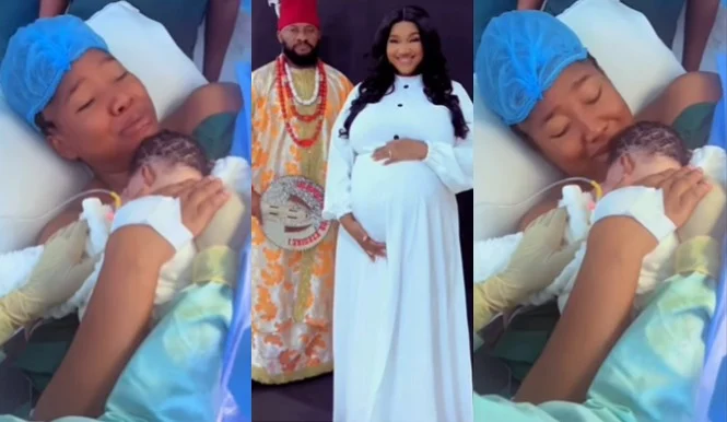 Yul Edochie And Second Wife Judy Austin Welcome A Baby Girl