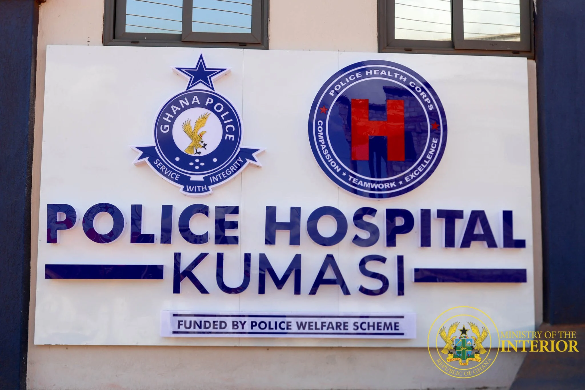 Interior Minister Commissions 50-Bed Police Hospital In Kumasi