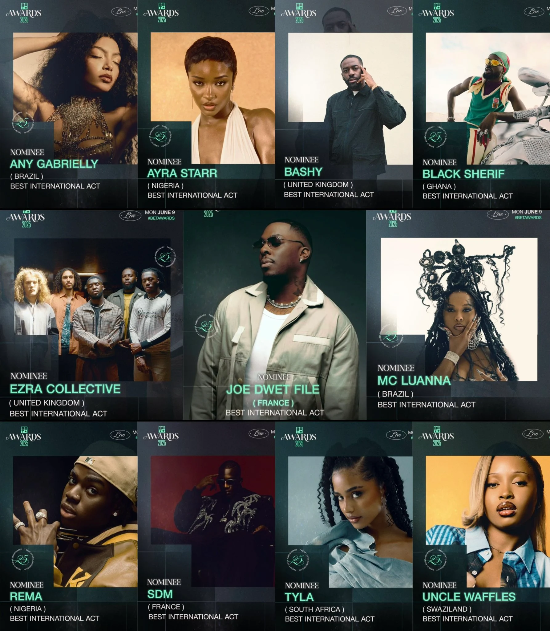 BET AWARDS 2025: Black Sherif Missed Out On Best International Act