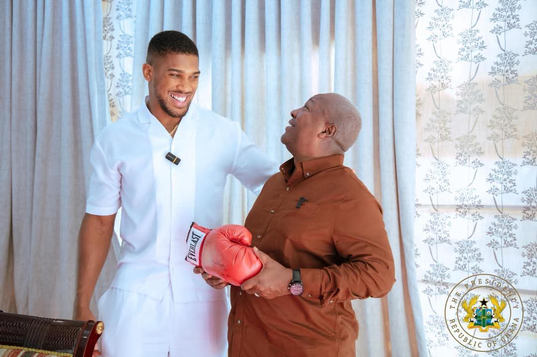 You Will Be Our Ambassador For Boxing In Africa — President Mahama To Anthony Joshua