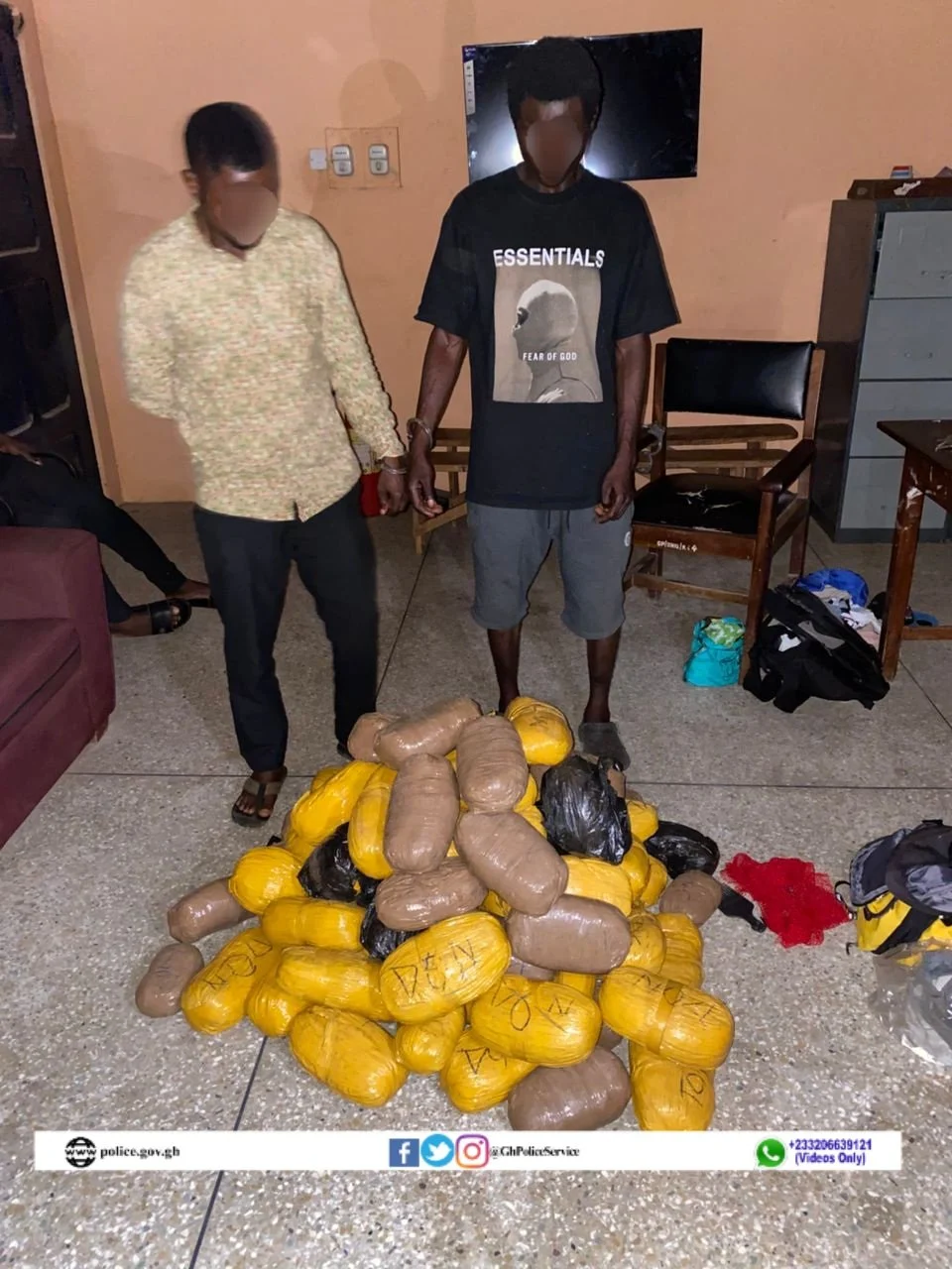 Police Arrest Two In Kete-Krachi Over Suspected Indian Hemp