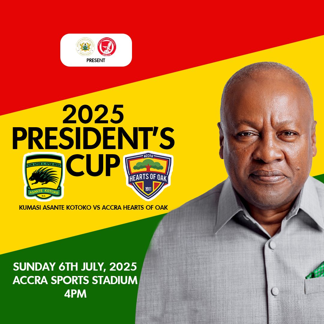 Kotoko vs Hearts: 2025 President’s Cup Super Clash Set For July 6 In Accra Sports Stadium