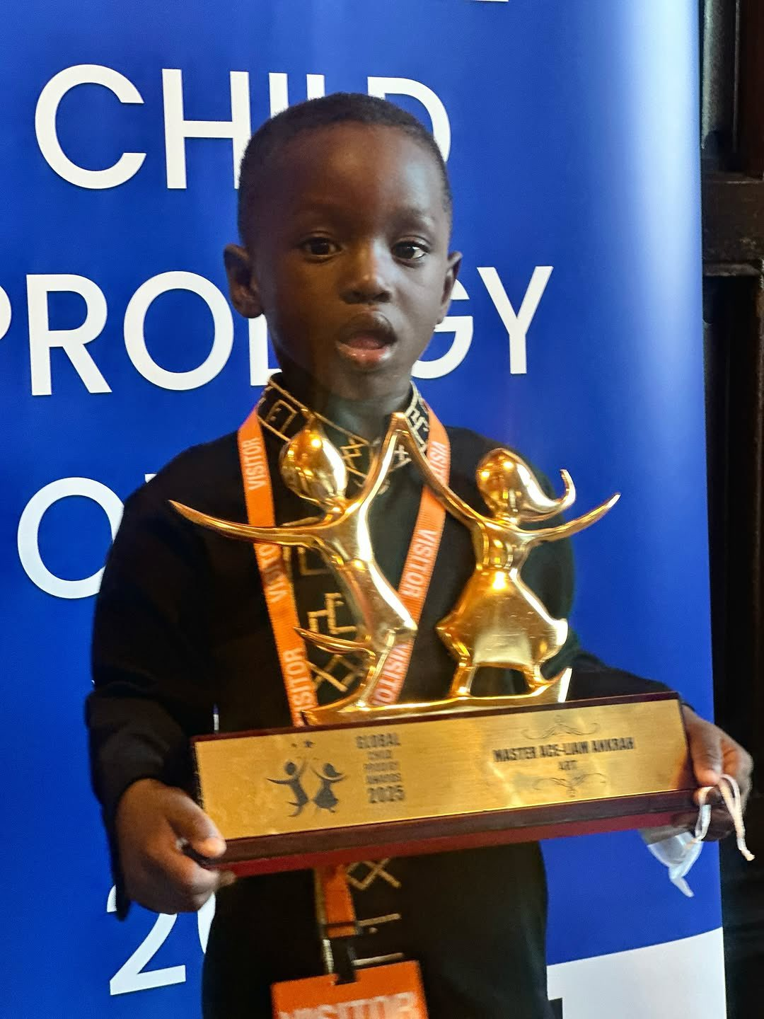 2-Years Old Ghanaian Guinness World Record Holder Ace Liam Honored At 2025 Global Child Prodigy In Arts