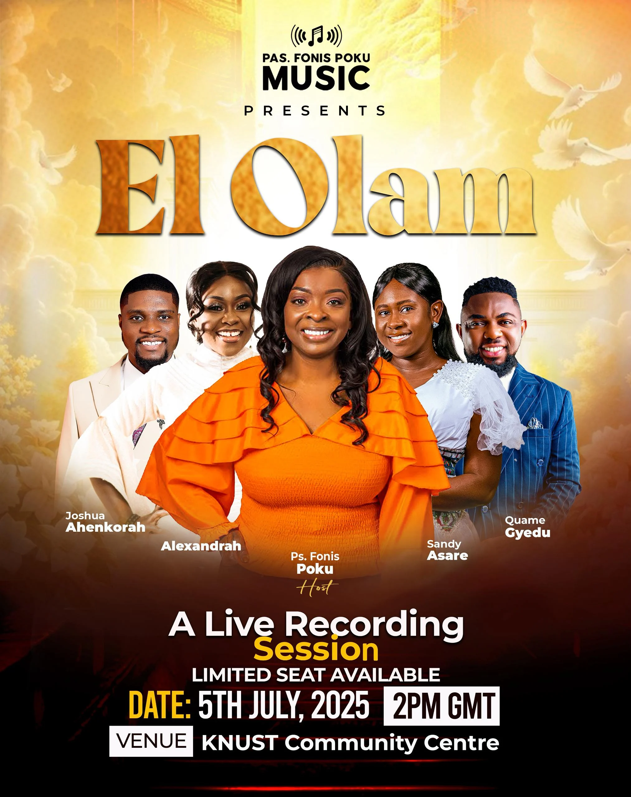 Pastor Fonis Poku Returns To Ghana For A Live Recording And Philanthropic Outreach