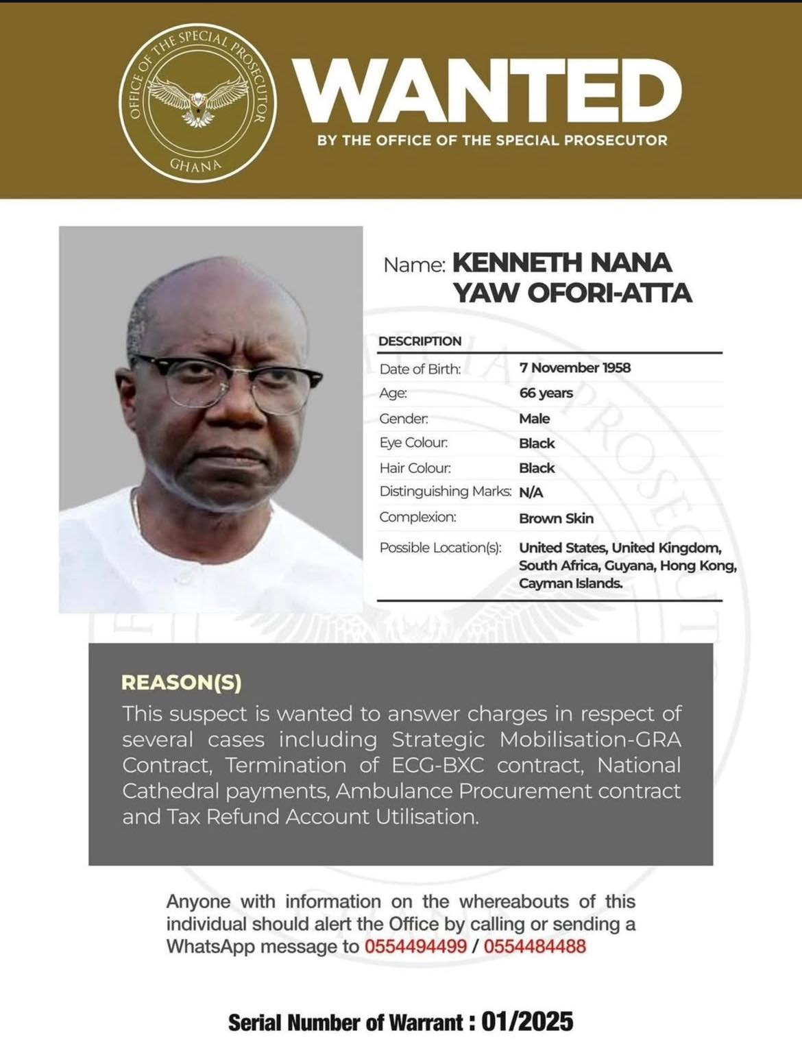 FBI Approves Ken Ofori-Atta’s Extradition – Report